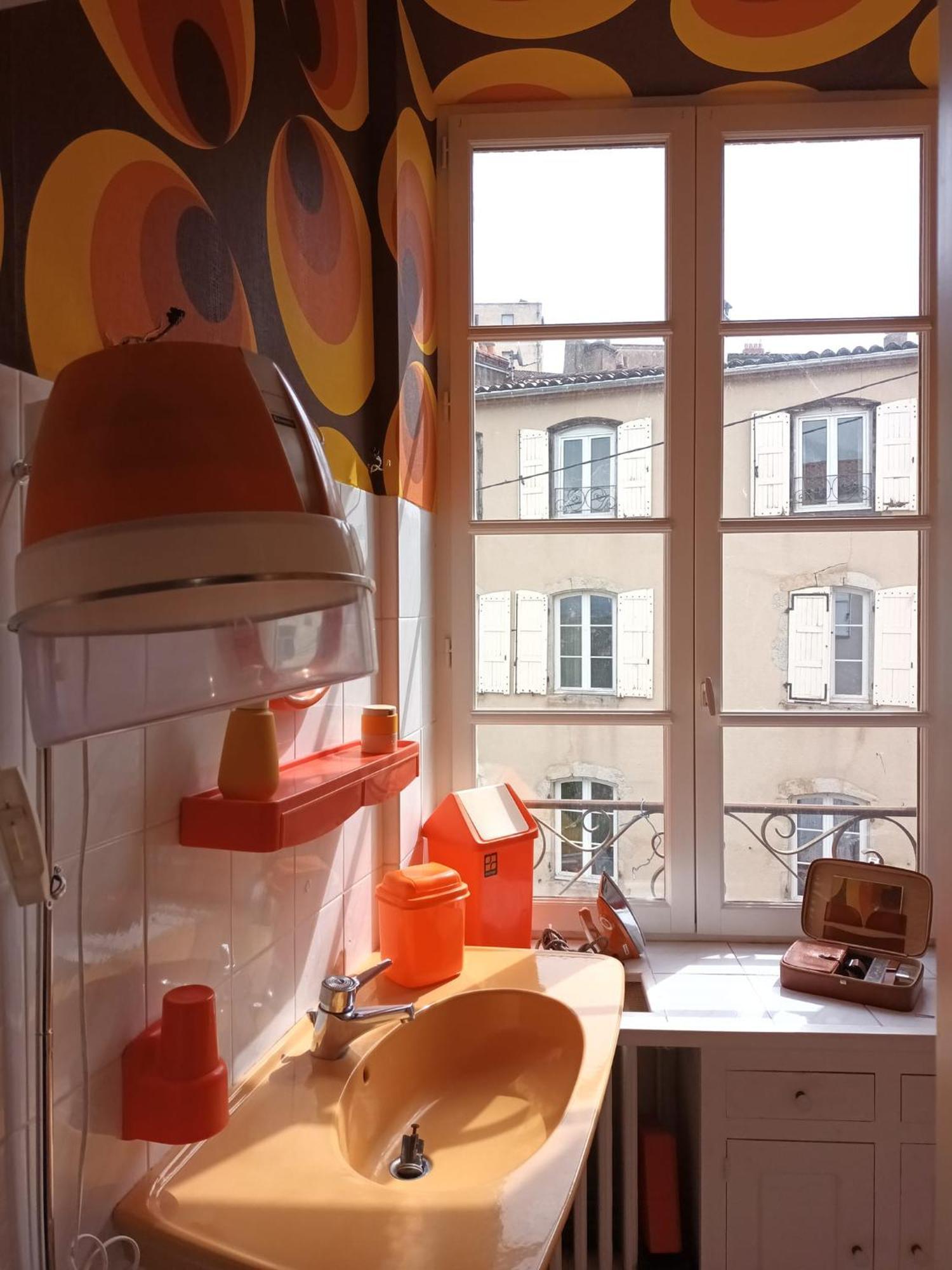 Vintage ,La Capsule Temporelle Wifi Draps Parking Publique Gratuit Apartment Thiers Exterior photo